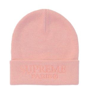 Supreme Tonal Logo Beanie Light Pink